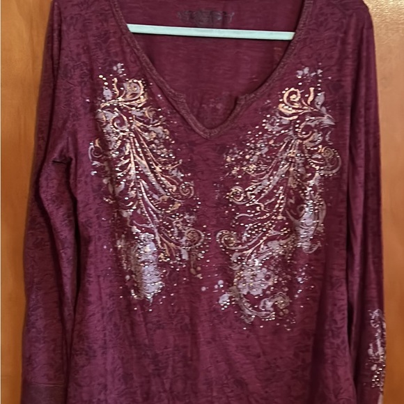 2 Ladies XL Long Sleeve Tops - Picture 2 of 10